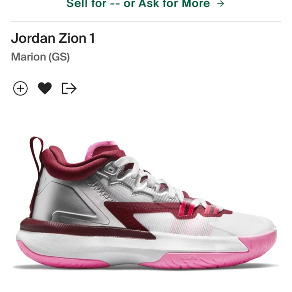 Air Jordan Zion 1 “Marion” women’s size 8.5 - Picture 2 of 7